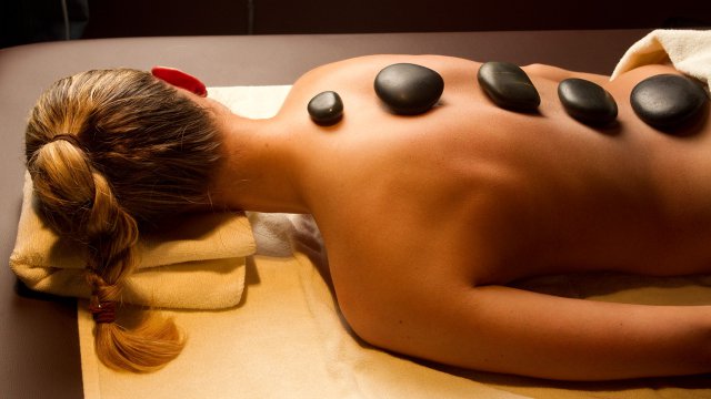 Hot stone massage for recovery